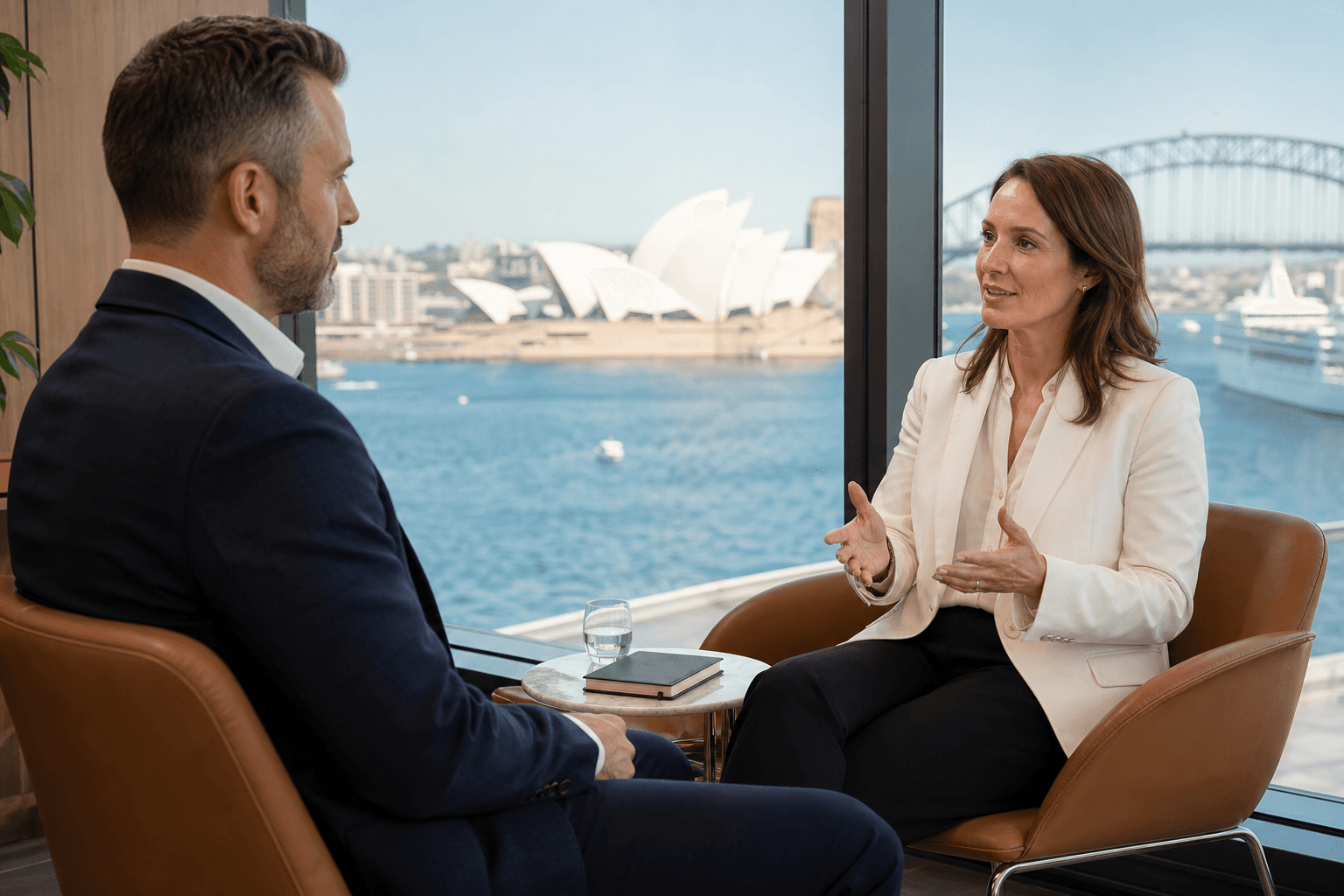 One-to-one executive coaching session